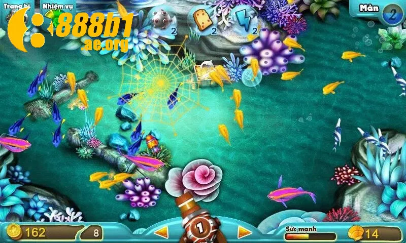 Không gian bắn cá tại 888b hấp dẫn người chơi với đồ họa sống động